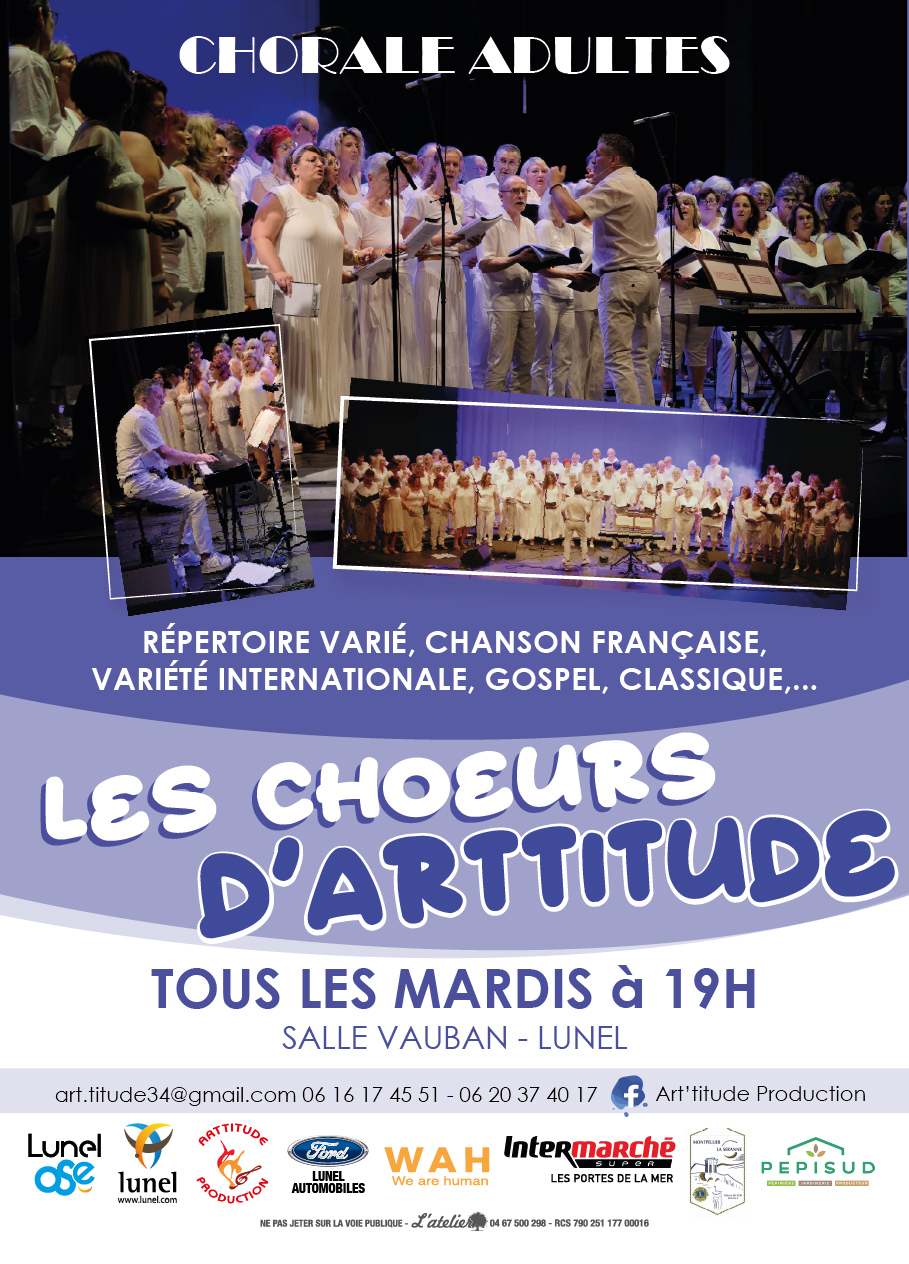 Chœurs d'Arttitude : Agenda 2026/2027