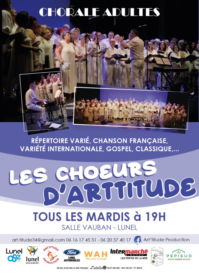 Chœurs d'Arttitude : Agenda 2026/2027